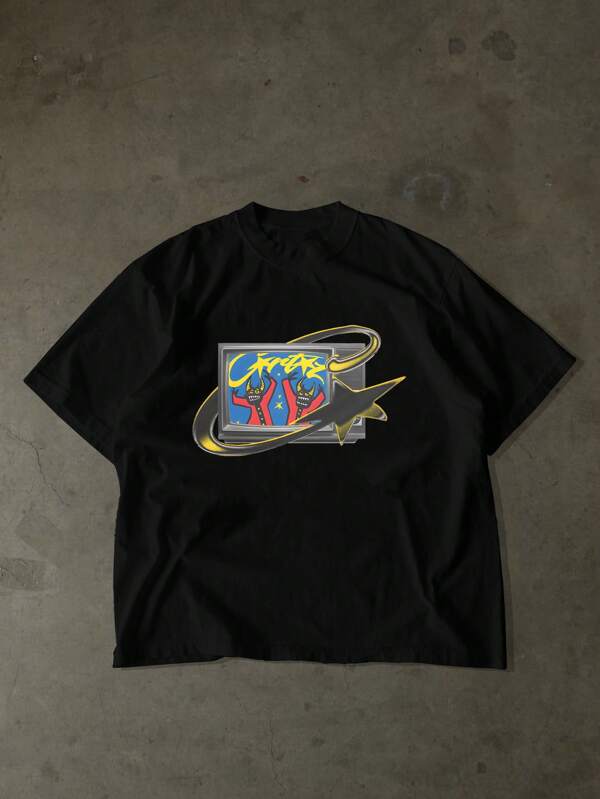 Men's New Fashion Hip Hop Print T-Shirt