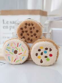 Cookies Style Coin Purse, Creative Key Holder, Cute Niche Earphone Storage Bag
