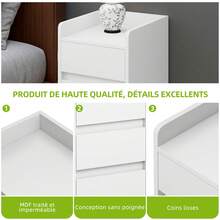 Yitahome Armoires de rangement - Blanc - Voir 3