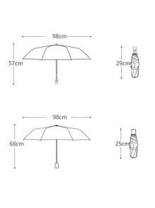 1 pieza Paraguas reversible totalmente automático para mujer, sombrilla y paraguas de lluvia, estudiante, anti-UV, con aroma a leche, de estilo fresco