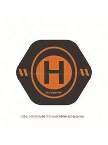 13.78 Inch Double-Sided Folding Drone Landing Pad, Hexagonal Shape, Imitation Leather Material, Compatible With DJI NEO, Avata 2, Mini 4 Pro, Mini 3 Pro - Batteries Not Included