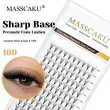 120 pezzi 6D/8D/10D/12D/14D/16D/20D ciglie finte a ventaglio premontate, lunghezze miste da 8-15mm, spessore 0,05mm/0,07mm, curvatura C/D. Estensioni di ciglie a ventaglio premontate, base appuntita, ciglie volumizzanti pre-assemblate, ciuffetti di ciglie, ciglie singole, ciglie finte