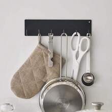 1 个磁性粘合挂钩，无需钻孔厨房储物挂钩