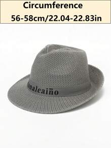 Unisex Brimmed Jazz Hat With Planet Pattern, All-Season Felt Cap For Outdoor, Suitable For Women