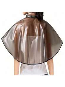 Professional Hair Dyeing & Perming Cape, Waterproof & Oil-Proof Shoulder Cover, Hair Salon Apron, Hairdressing Tool - Light Grey - View 3