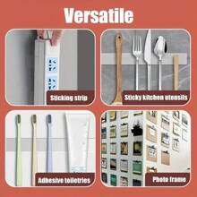 1Roll Multipurpose Double Sided Adhesive Tape,Daily Clear Applicable Strong Ductility Sealing Strip Rubber Seal,Easy To Use Double-Sided Adhesive Multi-Scene Use Can Be Cut