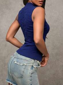 Koszula dolna dla kobiet na wiosnę i jesień, sweter z półgolfem, kamizelka, nowy styl, dopasowany krój, lekki i dojrzały styl dzianinowy sweter