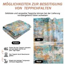 Tappeto lavabile per soggiorno, tappeto moderno a pelo corto, grande, tappeti astratti per camera da letto, lavabile, design antiscivolo per sala da pranzo, ufficio, arredamento per aree, colorato, tappeti decorativi pasquali per camera da letto e corridoio.