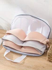 1/2 件胸罩洗涤袋、洗衣袋、洗衣机用大号胸罩洗涤保护袋、适合所有罩杯、防变形胸罩洗涤袋、内衣洗涤袋（灰色、蓝色）、母亲节礼物。