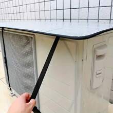 Durable Flame-Retardant Air Conditioner Cover With Fixed Buckle - Heavy-Duty Sun And Rain Protection, Reinforced Edge Design, Convenient Zipper For Outdoor HVAC Equipment Maintenance, Outdoor Air Conditioner Protective Cover | Reinforced Edge Design | Rain And Wind Protection Coverage