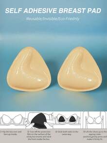 2/1 Pair Of Bra PadsDouble Sided Adhesive Bra PadsSports BraSwimsuitBikiniAdhesive Bra PadsValentine's DayWomen's Best SellersBra Accessories - View 1