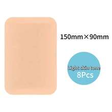 防水防汗纹身遮盖贴纸/贴片，超薄纹身遮盖胶带（适合浅肤色）