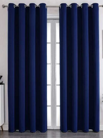 2 Paños cortina Blackout Para Ventana 132x214Para Habitacion Sala, 100% tejido impermeable de poliéster