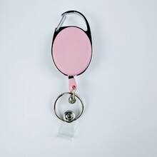 3pcs Set Badge Clips With Retractable Reel Recoil Key Ring Holder Keychain Lanyard For ID Badge, Keys,School Supplies,Back To School - Multicolor - View 9