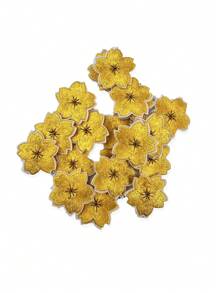 10 piezas de Parches bordados de flor de cerezo pequeños para planchar en aplicaciones de decoración en faldas, bolsas, reparación de agujeros, decoración para chaquetas, mochilas, camisetas