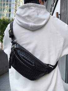 New Men's Casual Simple Style Shoulder Bag For Mobile Phone, Crossbody Bag For Student, Large Capacity Fanny Pack Backpack,Waterproof Waist Bag,Suitable For Beach,University, School, Daily Commute And Street Side Bags Chest Bag Work Weekend Summer Vacation Holiday Large Capacity Carry On Utility Gift Personalised Gifts Men Boyfriend Dad Husband Fathers Day Gifts Summer College Bag Student Gift ​​Back To School Season Gift