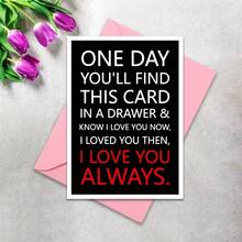 Interesting Love Greeting Card With Envelope, Birthday Gift For Lover, Boyfriend, Girlfriend, Daughter, Engagement, Valentine's Day, Thanksgiving, Friendship Card, Thank You Card, Birthday Gift Card