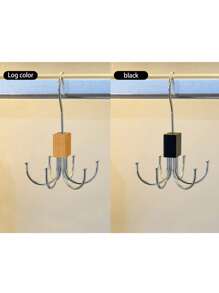 6 Hooks, Belt Hanger, Wardrobe Belt Organizer 360 ° Rotatable Space-Saving, Wardrobe Accessories Organizer, Belt, BRA, Top Of Tank, Tie, Scarf, Purse, Black Hanger Storage Hook, Bathroom, Bedroom, Kitchen, Garden, Office, Balcony Or Other Space, Multi-Purpose, Storage And Carrying, High-Quality Metal, Wood, Save See, Wardrobe, Cabinets Dress Pants Shoes Jeans Boots Skirt Bedroom, Organizer, Home Storage, White T Shirt Women, Black Pants Women, Ladies Winter Clothes, Dress,