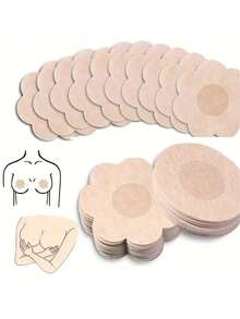 50/20片装一次性隐形乳贴，无纺布乳贴 - 銅色 - 查看 1