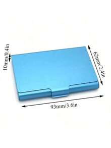 1 Creative Business Card Holder, Aluminum Alloy Name Card Case, Card Holder, Card Box, Card Storage Box, Card Organizer, Credit Card Holder, Wallet, Home Storage Box, Office Supplies And Office Storage - Multicolor - View 10