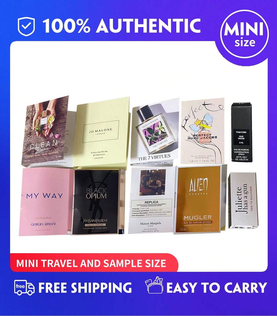 Deluxe 10-Piece Perfume Sample Set, S Ephora Beauty Insider A Gift Package Containing 10 Test Tubes Fragrance - [Bộ du lịch A]Bộ ống nghiệm nước hoa 10 chiếc - Xem 1