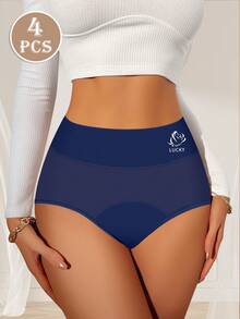 4pcs Women Period Underwear Leakproof Triangle Physiological Panties - Multicolor - View 2