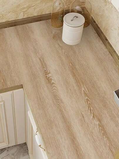 Roll Classic Wood Grain Removable PVC Self Adhesive Wallpaper, Waterproof Dirt Resistant Texture Wallpaper Living Room, Bedroom, Tafel Door ation view 7