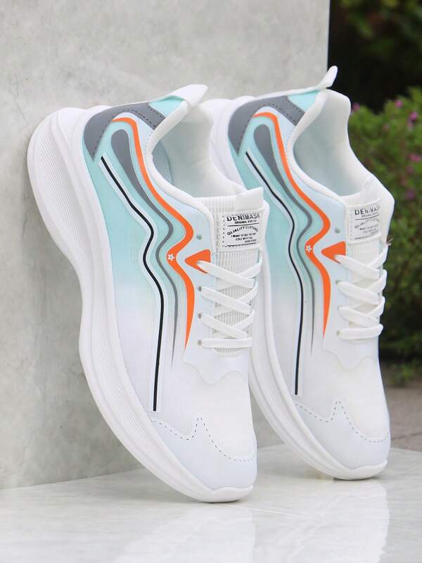 Men's Fashionable Spring Casual Sport Shoes, Super Lightweight Soft Bottom Mesh Breathable Versatile Shock Absorbing Running Sneakers