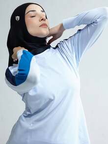 1件装女士透气运动头巾，适合瑜伽/跑步/徒步/网球等运动，也适合搭配穆斯林头巾。