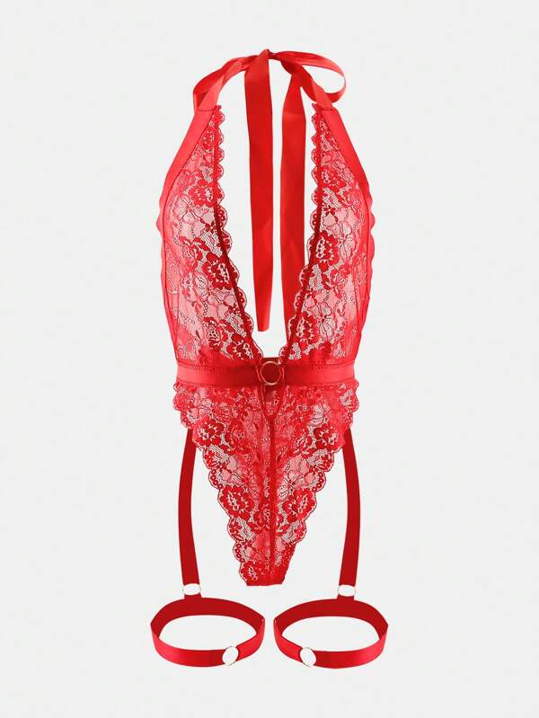 Sexy lingerie voor dames, geborduurde bruidslingerie, rugloze teddybeer top