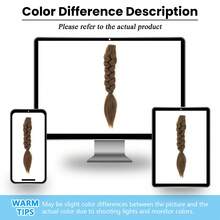 Synthetic 14Inch Grap Claw Clip On Braided Ponytail Hair Extensions Braids Pony Fake Hairpiece For Women All Hairstyles For Daily Use - Nhiều màu - Xem 5