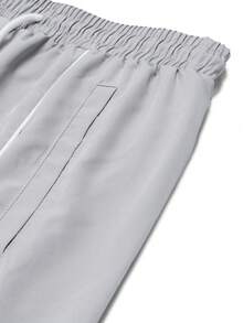 1pc Men Shorts, Loose, Casual, Versatile, Light Gray, Spring/Summer/Autumn