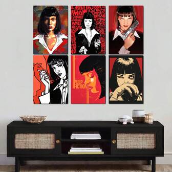 Set Of 1/3 Pcs Pop Vintage Wall Arts Posters, Movie Characters Prints, Modern Bar, Study, Office, Bathroom, Dormitory, Living Room, Bedroom, Home Decoration Unframed-Style ,Wall Art With Frame