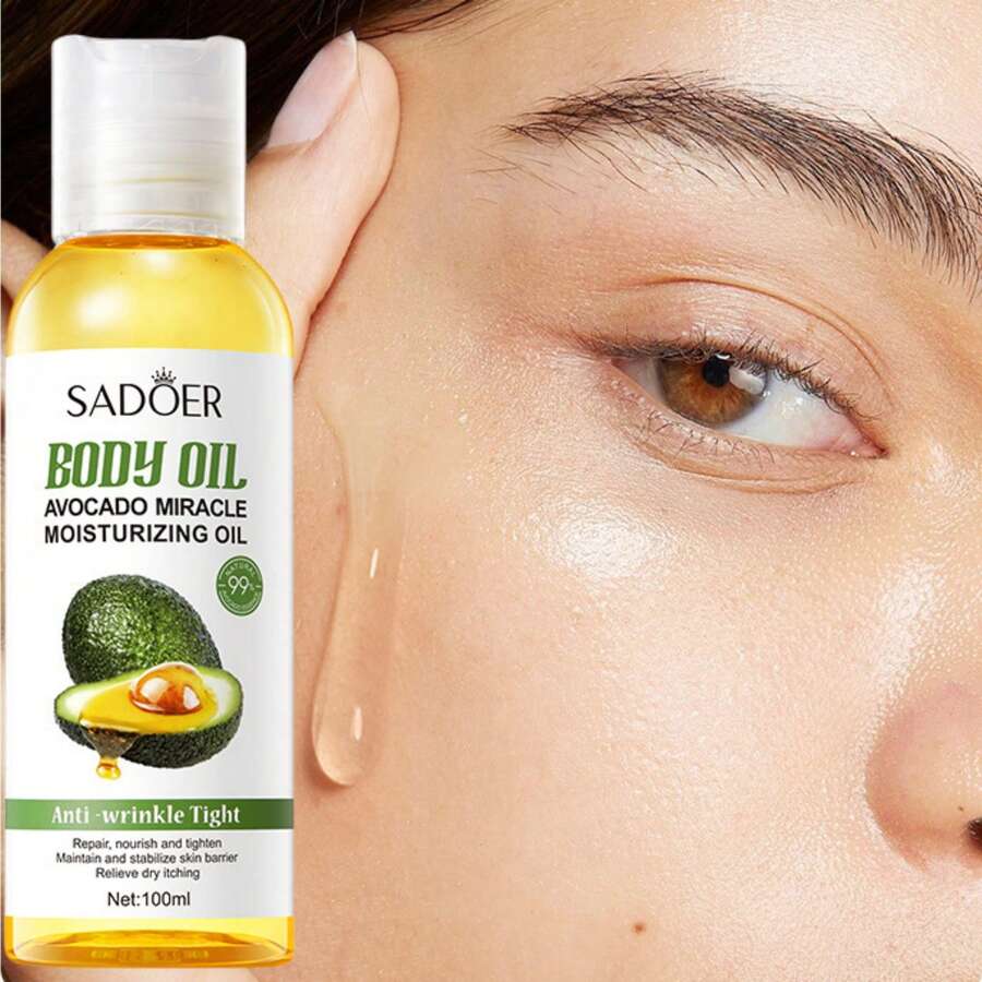 牛油果身体油保湿滋养防止皮肤干燥皲裂滋养肌肤油脂滋润保湿护肤油 - 彩色 - 查看 1