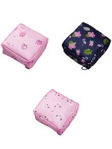 3Pcs/2Pcs/1Pc,Portable Sanitary Napkin Storage Bag,Imple Sanitary Towel Storage Bag, Sanitary Pad Storage Bag,Zipper Oxford Cloth Menstrual Pad Bag, Stylish And Practical Multi-Function Travel Storage Bag - Perfect For Toiletries, Sanitary Napkins, Lipstick Bag, Coin Purse, Portable Storage Bag,Travel Wash Bag For Girls Women Ladies,And Makeup For Teen Girls Women Ladies,Back To School,Office & School Supplies Christmas For Holiday Gift Giving - Multicolor - View 20