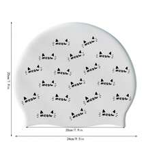 1pc Women's Silicone Long Hair Swimming Cap, High Elasticity, Comfortable And Waterproof