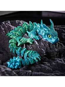 2025 新品 - 1 件 3D 打印双角恐龙 - 动物模型 - 龙玩具 - 家居装饰 - 酷炫外观 - 全关节 - 收藏玩具 - 生日礼物 - 圣诞礼物 - 万圣节礼物 - 完美礼物 - 玩具 - 彩色 - 查看 11