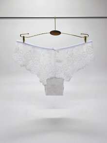 3pcs/Set Women Sexy Lace Thong Underwear - Multicolor - View 7