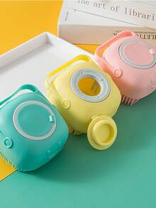 1 件柔软硅胶沐浴刷，温和去角质，按摩，有效居家沐浴工具