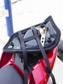 Motorcycle Large Capacity Waterproof PU Rear Seat Bag, Multi-Functional Rider Tail Bag, Motorcycle Luggage, Shoulder Bag, Handbag, High-Quality Motorcycle Storage Organizer - Black - View 8