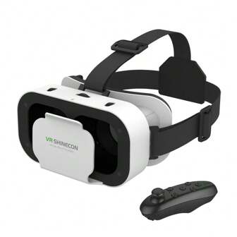 AyeBeau Vr Glasses Virtual Reality 3d Mobile Phone Head-mounted Helmet Digital Glasses For 4.7-6.0 Inches Smartphone With Remote Control