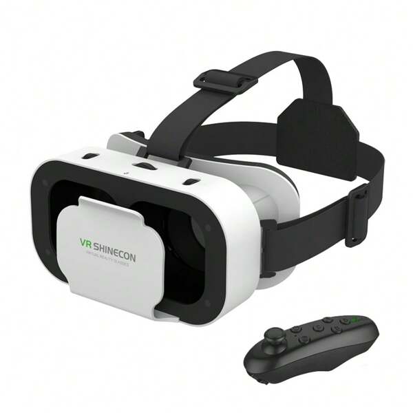 AyeBeau Vr-brillen, Virtuelle Realität 3d-handys, Kopfgetragener Helm, Digitalbrillen Für 4,7-6,0-zoll-smartphones Mit Fernbedienung