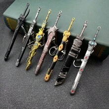 2025 Mini Sword Keychain, Mini Ancient Sword & Sorcery Themed Weapon Accessories, Bai Li Tu Su, Feng Ji Sword, Guang Sword, Ba Xia Sword Model Keychain, Advertising Gifts, Promotional Giveaways, Conference Gifts, Welfare Gifts, Holiday Gifts, Awards & Commemorations