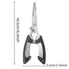 1pc Multifunctional Stainless Steel Fishing Pliers, Fishing Line Cutter, Fishing Tool - Multicolor - View 9