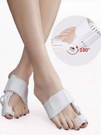 1 件男女通用白色脚趾套，返校用品，女鞋靴子配件，适用于户外、运动、旅行、家居、办公室、学校