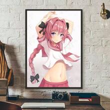 1pc Modern Anime Cute Fate Apocrypha Astolfo Poster Art Wall Home Living Room Bedroom Bar Aesthetic Decoration Decor Gifts Optional Frame ,Wall Art With Frame - Multicolor - View 73