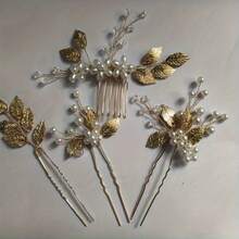 Wedding Hair Accessories - Faux Pearls, Crystals, Rhinestone Combs, Clips And Flower Pieces. Bridal And Bridesmaid Wedding Dress Accessories And Ornaments Valentine's Day Accessories - White - View 9