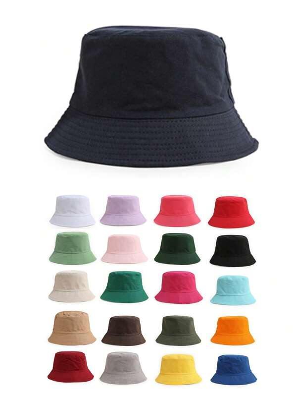 1 szt. Jednokolorowy kapelusz typu bucket dla kobiet i mężczyzn, odpowiedni na ulicę, imprezę i na zewnątrz jesienią/zimą, w stylu Y2K, unisex