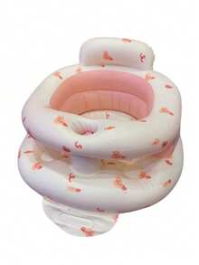 1pc Cartoon Bear Inflatable Sofa, Baby Sitting Training Chair, Children Learning Seat