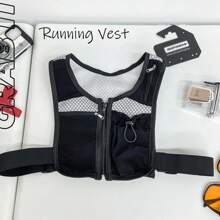 Running Vest - Adjustable Unisex Reflective Vest With Phone Holder And Storage - Lightweight And Durable Running Backpack Alternative - Hydration Vest -Running Safety Gear For Men And Women